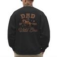 Dad Of The Wild One Cowboy Western Rodeo Party Matching Men's Sweatshirt Back Print Dad Of The Wild One Cowboy Western Rodeo Party Matching Men's Sweatshirt Back Print