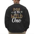 Dad Of The Wild One Zoo Themed 1st Birthday Party Men's Sweatshirt Back Print