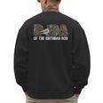 Dada Of The Birthday Boy One Lucky Duck 1st Birthday Family Men's Sweatshirt Back Print