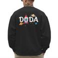 Dada Of The Birthday Boy Space Astronaut 1st Birthday Family Men's Sweatshirt Back Print