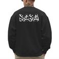 Dada Cow Print Cow Pattern Father's Day Small Men's Sweatshirt Back Print Dada Cow Print Cow Pattern Father's Day Small Men's Sweatshirt Back Print