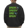 Dada Daddy Dad Bruh Father's Day Game Pixel Men's Sweatshirt Back Print