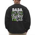 Dada Of The Lucky One First Birthday St Patrick's Day Men's Sweatshirt Back Print