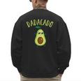 Dadacado Cute Daddy Avocado Pregnant Dad Father Day Men's Sweatshirt Back Print