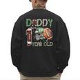 Daddy Of The 1 Year Old Football Lover 1st Birthday Boy Men's Sweatshirt Back Print