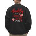 Daddy Of A Berry Sweet One Strawberry Baby First Birthday Men's Sweatshirt Back Print