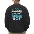 Daddy Of The Birthday Boy Dog Paw Bday Party Celebration Small Men's Sweatshirt Back Print