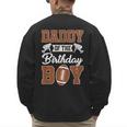 Daddy Of The Birthday Boy Football Party Family Matching Men's Sweatshirt Back Print