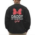 Daddy Of The Birthday Girl Cute Pink Bow Family Matching Men's Sweatshirt Back Print