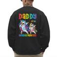 Daddy Of The Birthday Girl Dabbing Princess Unicorn Dad Men's Sweatshirt Back Print