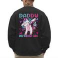 Daddy Of The Birthday Girl Dabbing Unicorn Dad Daddy Small Men's Sweatshirt Back Print