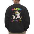 Daddy Of The Birthday Girl Dabbing Unicorn Princess And Dad Men's Sweatshirt Back Print