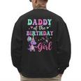 Daddy Of The Birthday For Girl Dinosaur T-Rex Party Family Men's Sweatshirt Back Print Daddy Of The Birthday For Girl Dinosaur T-Rex Party Family Men's Sweatshirt Back Print