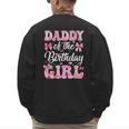Daddy Of The Birthday Girl Family Pink Coquette Bow Men's Sweatshirt Back Print Daddy Of The Birthday Girl Family Pink Coquette Bow Men's Sweatshirt Back Print