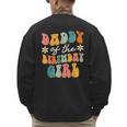 Daddy Of The Birthday Girl Groovy Themed Father Dad Men's Sweatshirt Back Print
