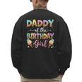 Daddy Of The Birthday Girl Ice Cream Lover Party Men's Sweatshirt Back Print