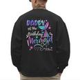 Daddy Of The Birthday Mermaid Matching Family Party Father's Men's Sweatshirt Back Print