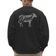 Daddy Cow For Dad's Who Lover Cows Men's Sweatshirt Back Print