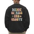 Daddy Dad Two Groovy Second Birthday Retro 2nd Bday Party Men's Sweatshirt Back Print