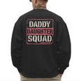 Daddy Daughter Squad Fathers Day Matching Dad And Daughter Men's Sweatshirt Back Print