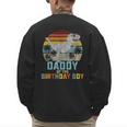 Daddy Dinosaur Of The Birthday Boy Dad Matching Family Men's Sweatshirt Back Print