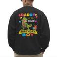 Daddy Dinosaur Shirt Cute Birthday Boy Family Apparel Men's Sweatshirt Back Print