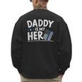 Daddy Is My Hero Kids Police Thin Blue Line Law Enforcement Small Men's Sweatshirt Back Print