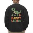 Daddy Saurus Dinosaur Dad Of Two Kids Dino Family Men's Sweatshirt Back Print Daddy Saurus Dinosaur Dad Of Two Kids Dino Family Men's Sweatshirt Back Print