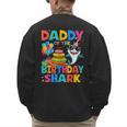 Daddy Of The Shark Birthday Dad Matching Family Men's Sweatshirt Back Print