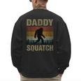 Daddy Squatch Bigfoot Dad Sasquatch Yeti Family Matching Men's Sweatshirt Back Print