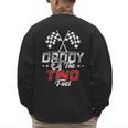 Daddy Of The Two Fast Second Birthday Racing Car Family Men's Sweatshirt Back Print