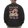 Daddy Of The Two Wild Zoo 2nd Birthday Safari Jungle Animal Men's Sweatshirt Back Print