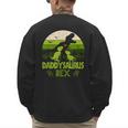 Daddysaurus Rex 2 Kids Sunset Tshirt For Fathers Day Men's Sweatshirt Back Print