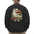 Daddysaurus Shirt T-Rex Dad Dinosaur Men's Sweatshirt Back Print
