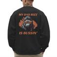Dad's Birthday Father's Day Dad RIzz Is Bussin' Men's Sweatshirt Back Print