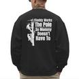 Dads Electrical Lineman Gear Husband & Lineman Wife Men's Sweatshirt Back Print