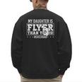 My Daughter Is Flyer Than Yours Cheer Dad Father's Day Men's Sweatshirt Back Print