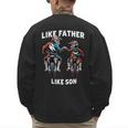 Dirt Bike Family Father Son Motocross Off-Road MX Dad Boys Men's Sweatshirt Back Print