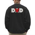 Disney Mickey And Friends Dad Mickey Distressed Text Logo Men's Sweatshirt Back Print