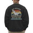 Don't Mess With DaddysaurusRex Daddy Saurus Dinosaur Men Men's Sweatshirt Back Print