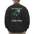 Don't Worry Kitten Daddy's Here Men's Sweatshirt Back Print