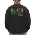 Make It A Double Twin Dad New Dad Expecting Twins Men's Sweatshirt Back Print Make It A Double Twin Dad New Dad Expecting Twins Men's Sweatshirt Back Print
