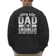 Engineer Dad Art For Men Father Day Engineering Lovers Men's Sweatshirt Back Print