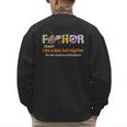 Fa-Thor Like Dad Just Way Mightier Hero Fathers Day Men's Sweatshirt Back Print