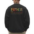 FA-Thor Like Dad Just Way Mightier Hero Fathers Day Small Men's Sweatshirt Back Print