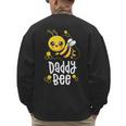 Family Bee Shirts Dad Daddy First Bee Day Outfit Birthday Men's Sweatshirt Back Print