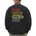 Father Husband Dominican Legend Dominica Dad Father's Day Men's Sweatshirt Back Print