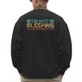 Fathers Dad Joke I'm Not Sleeping I'm Just Resting My Eyes Men's Sweatshirt Back Print