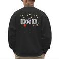 Father's Day Dad Astronaut Space Birthday Planets Daddy Men's Sweatshirt Back Print