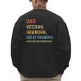 Fathers Day Dad Veteran Grandpa Great Grandpa Men's Sweatshirt Back Print Fathers Day Dad Veteran Grandpa Great Grandpa Men's Sweatshirt Back Print